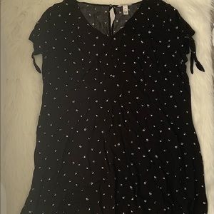 Arizona Short Sleeve Floral Fit Flare Dress